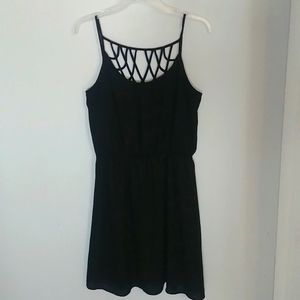 Studio Y Spaghetti Strap Black Dress